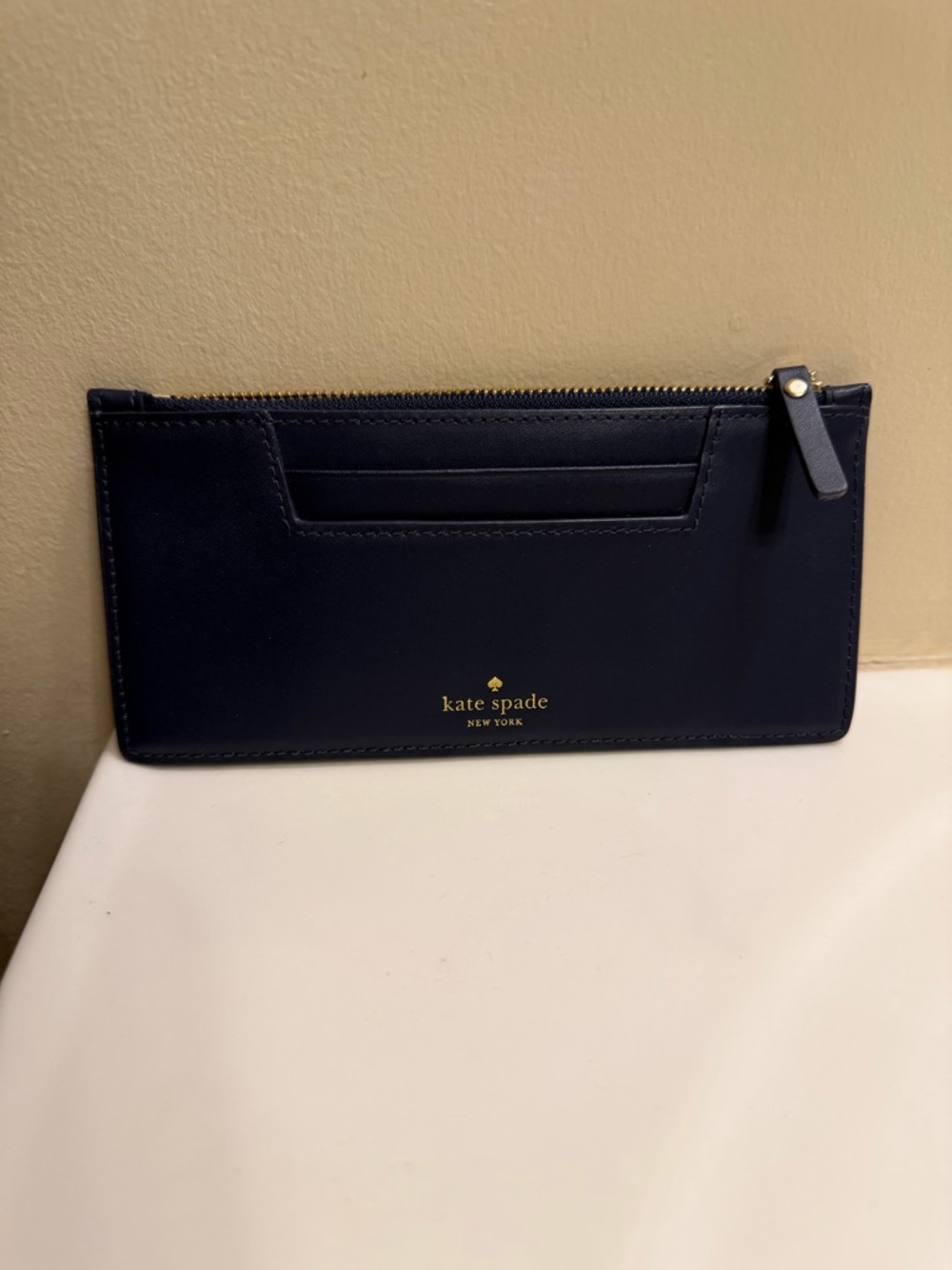Kate spade card case navy